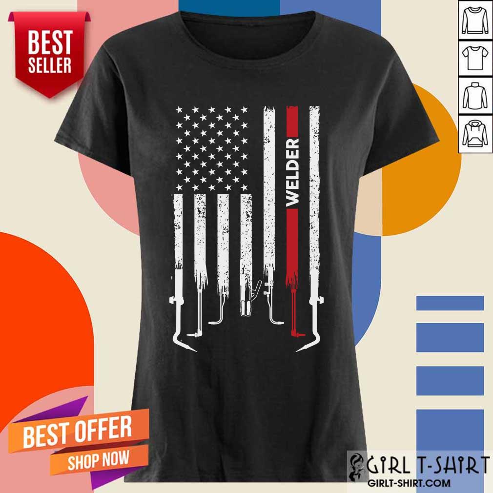 American Flag Welder Shirt - Image 2