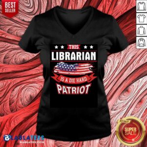 Alternative view of American This Librarian Is A Die Hard Patriot 4th Of July Shirt