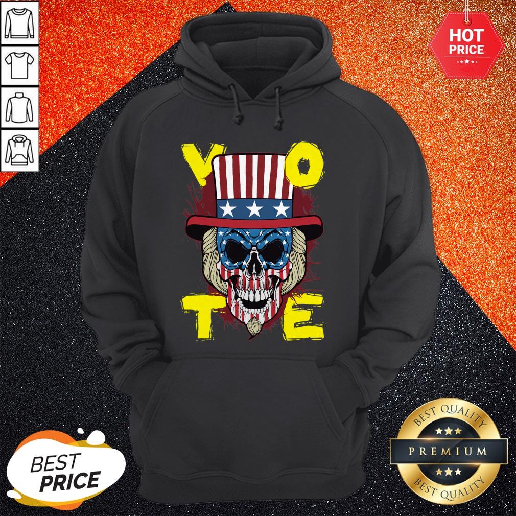 American Vote Skull Halloween Shirt - Image 5