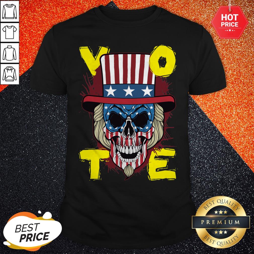 American Vote Skull Halloween Shirt