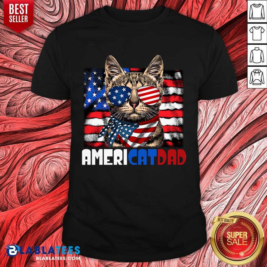 Americat Dad 4th Of July Shirt
