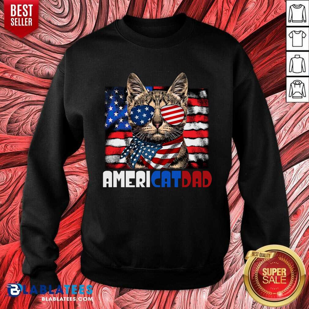 Americat Dad 4th Of July Shirt - Image 4