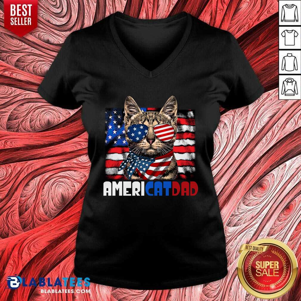 Americat Dad 4th Of July Shirt - Image 2