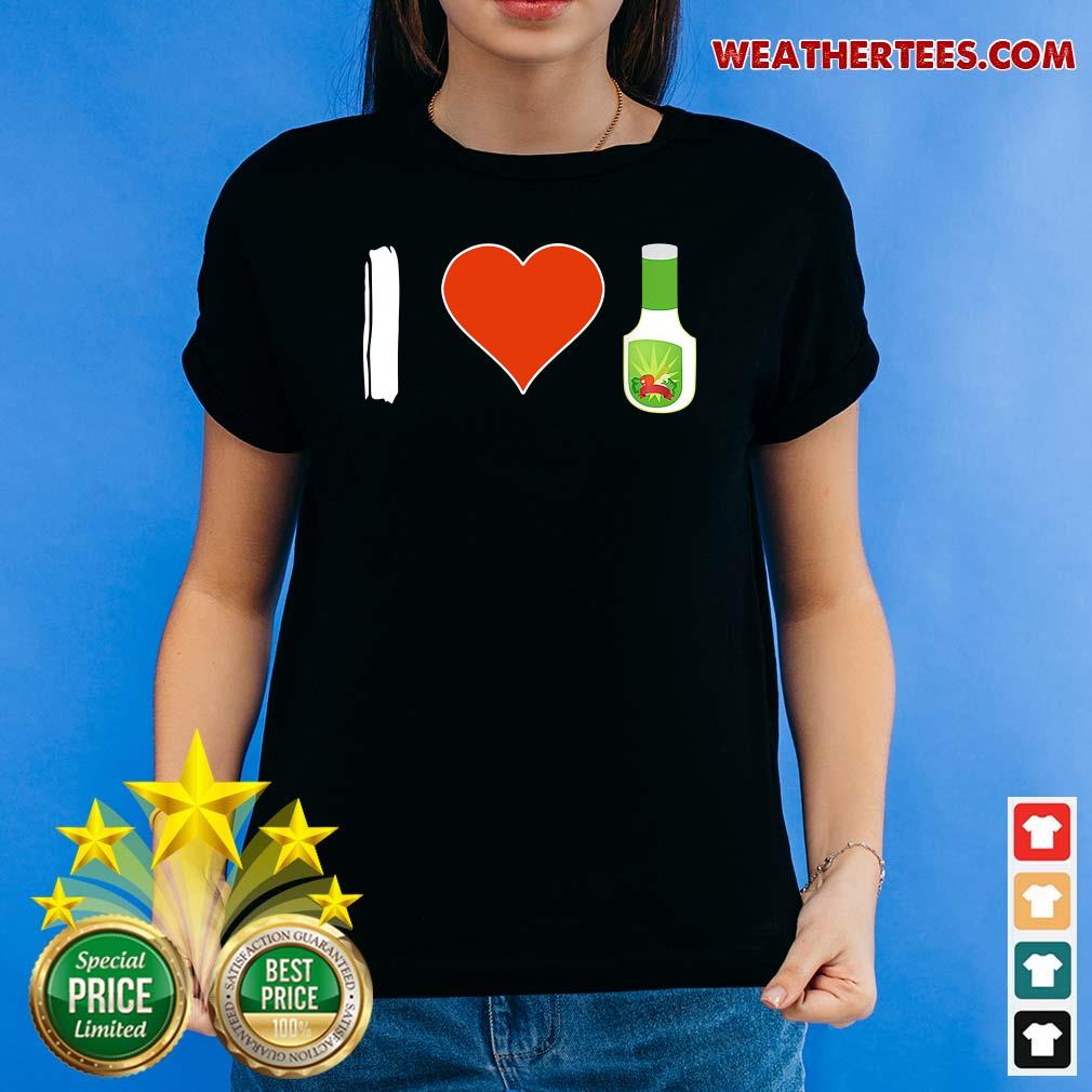 Amused I Love 1 Vegetarian Shirt - Image 4