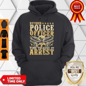 Alternative view of Aneisha Retired Police Officer Policeman Retirement Gift Shirt