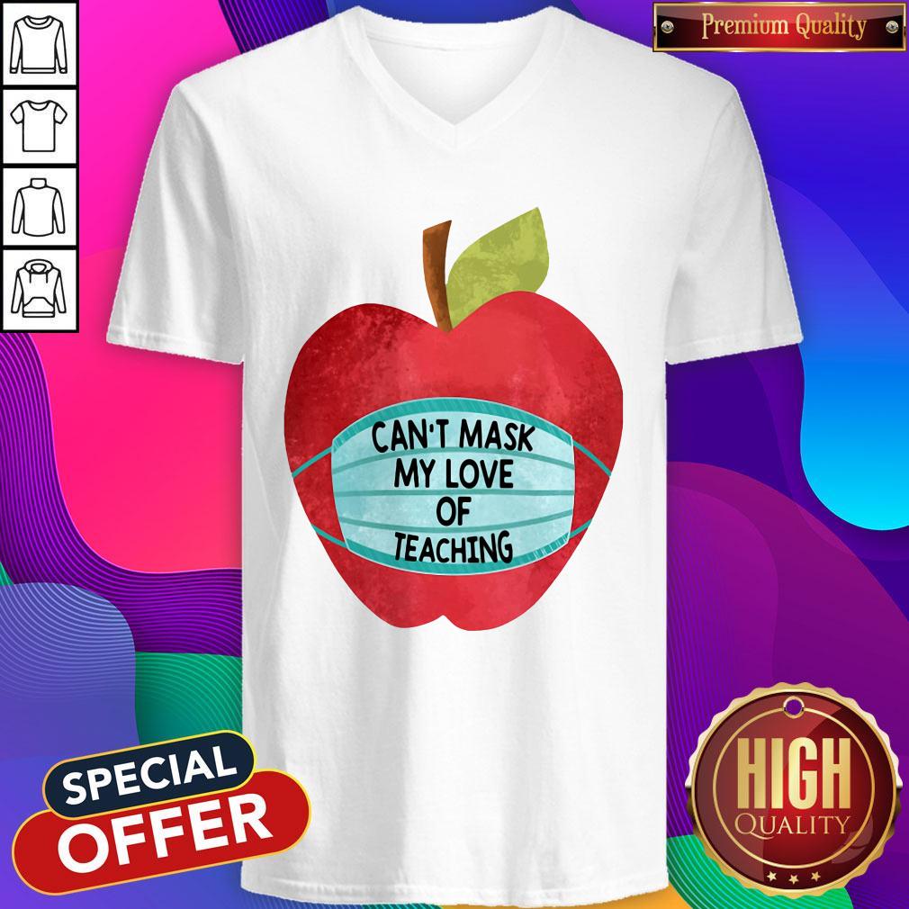 Apple Can’t Mask My Love Of Teaching Shirt - Image 2