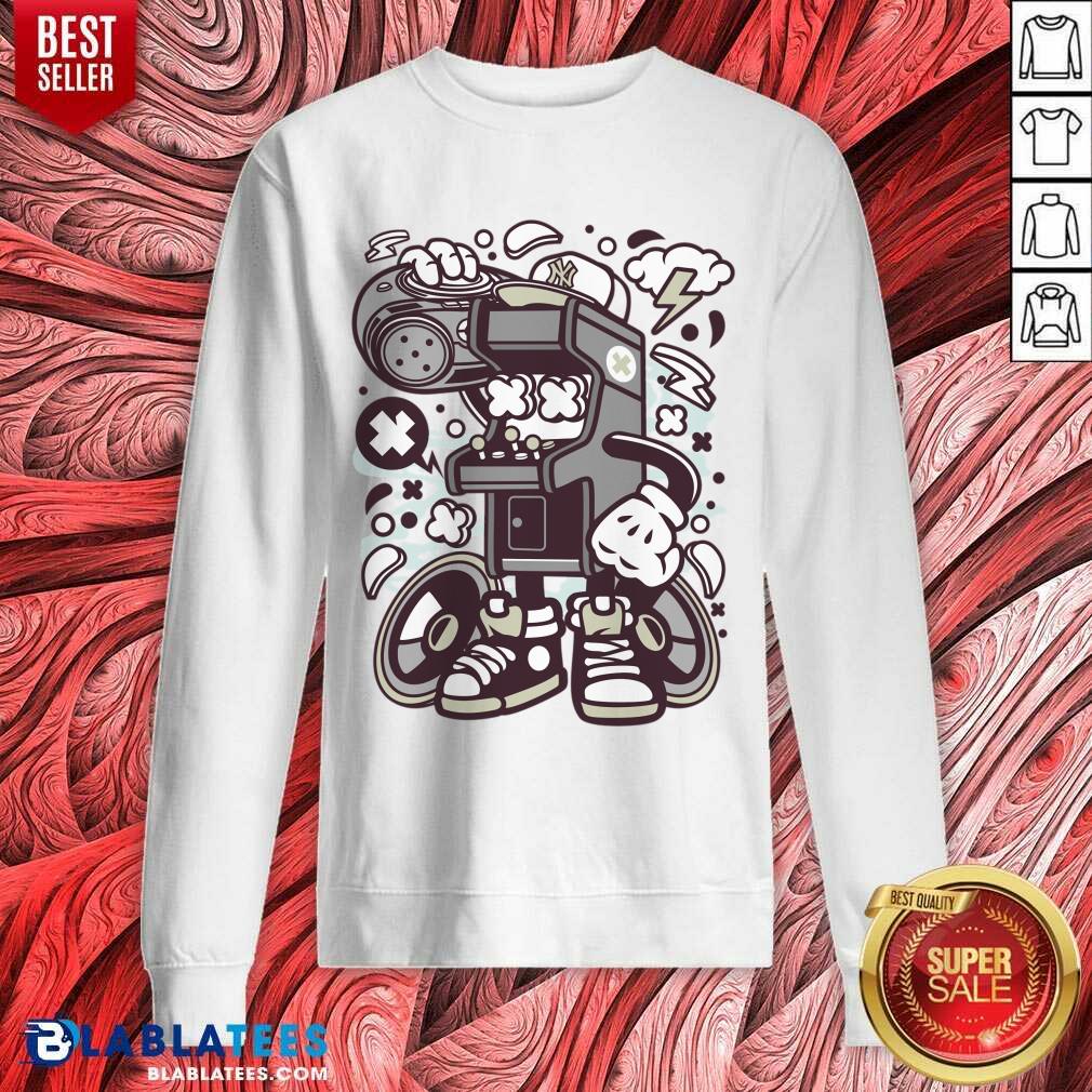 Arcade Game Boombox Shirt - Image 4