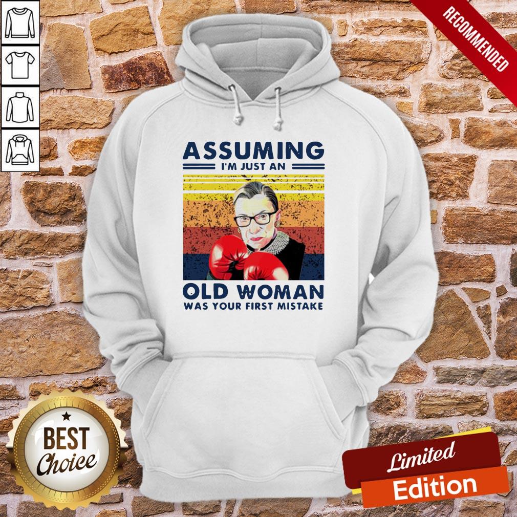 Assuming I’m Just An Old Woman Was Your First Mistake Ruth Bader Ginsburg Boxing Shirt - Image 5