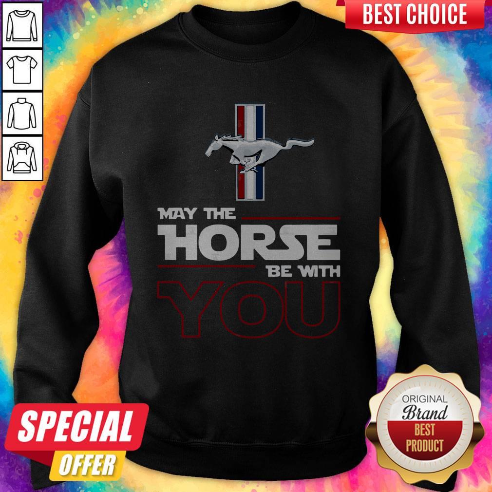 Attractive Ford Mustang May The Horse Be With You Shirt - Image 4