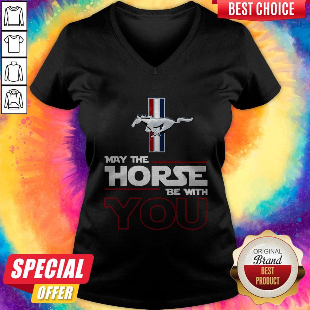 Attractive Ford Mustang May The Horse Be With You Shirt - Image 2