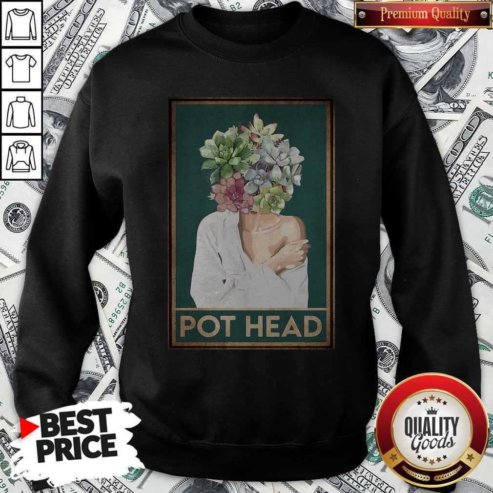 Attractive Girl Garden Pot Head Flower Shirt - Image 4