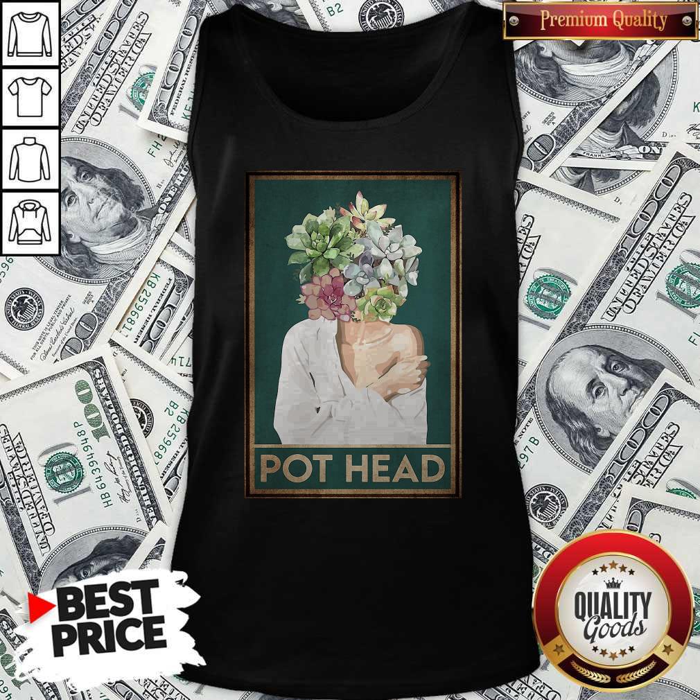Attractive Girl Garden Pot Head Flower Shirt - Image 3
