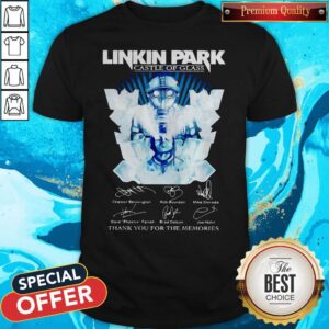 Attractive Linkin Park Castle Of Glass Thank You For The Memories Signatures Shirt