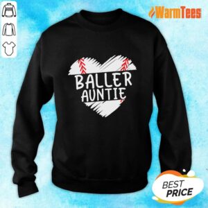 Alternative view of Aunt Baseball Heart Shirt