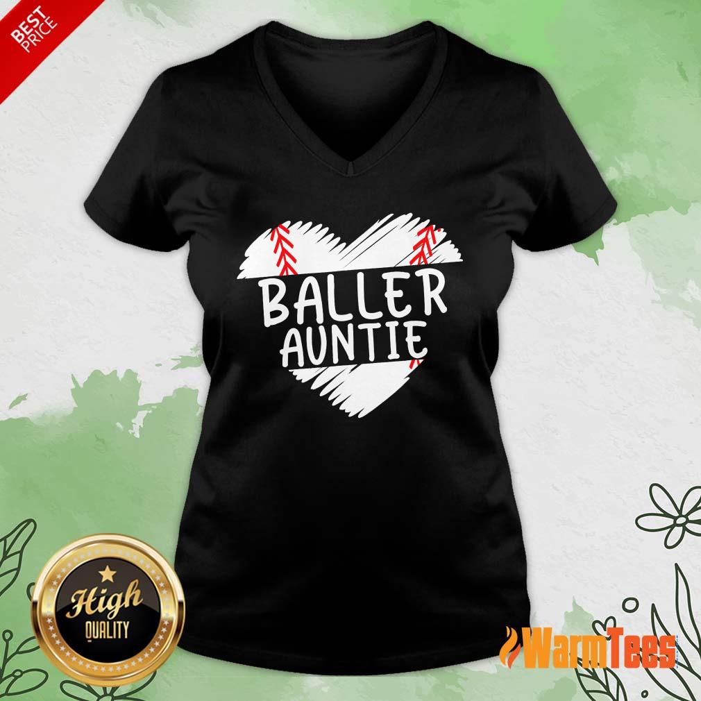 Aunt Baseball Heart Shirt - Image 5