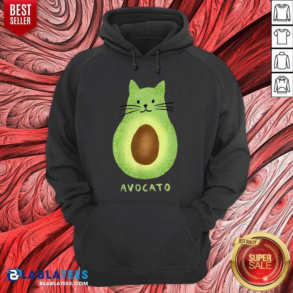 Avocato Funny Cute Cat Avocado Vegan And Cat Lover Kitten Shirt - Image 2
