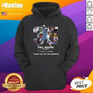 Alternative view of Awesome 35 Phil Niekro 1939 2020 Thank You For The Memories Signature Shirt