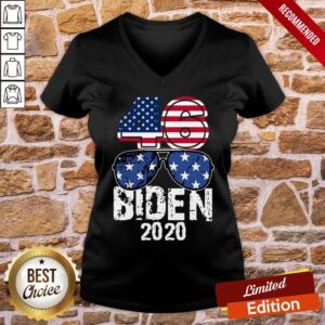 Alternative view of Awesome 46 Glasses Joe Biden 2020 American Flag Shirt