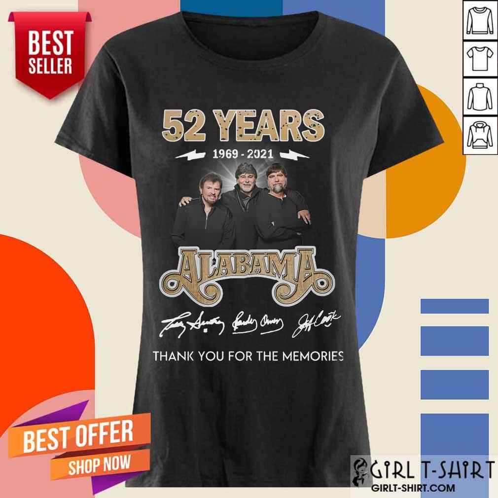 Awesome 52 Years 1969 2021 Alabama Shirt - Image 3
