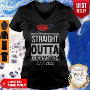 Alternative view of Awesome AAA Straight Outta Quarantine AAA 2020 Shirt