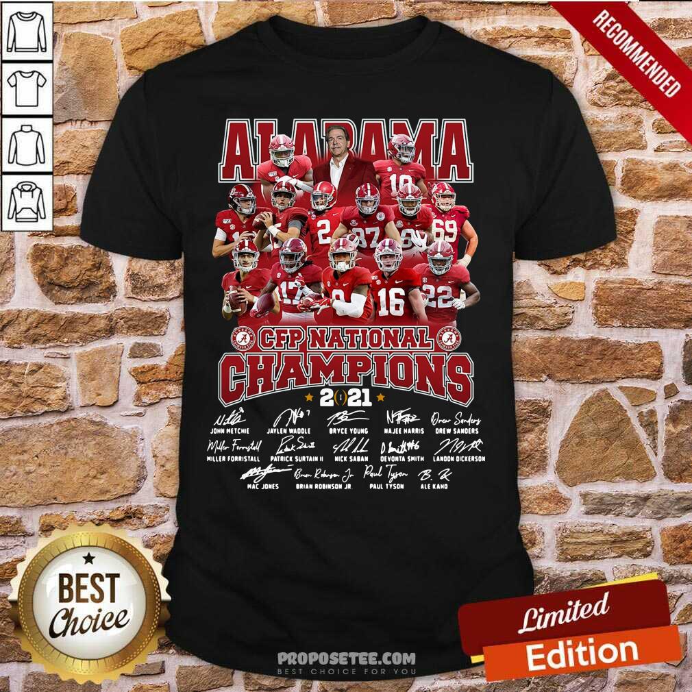Awesome Alabama Cfp National Champions 2020 Signature Shirt