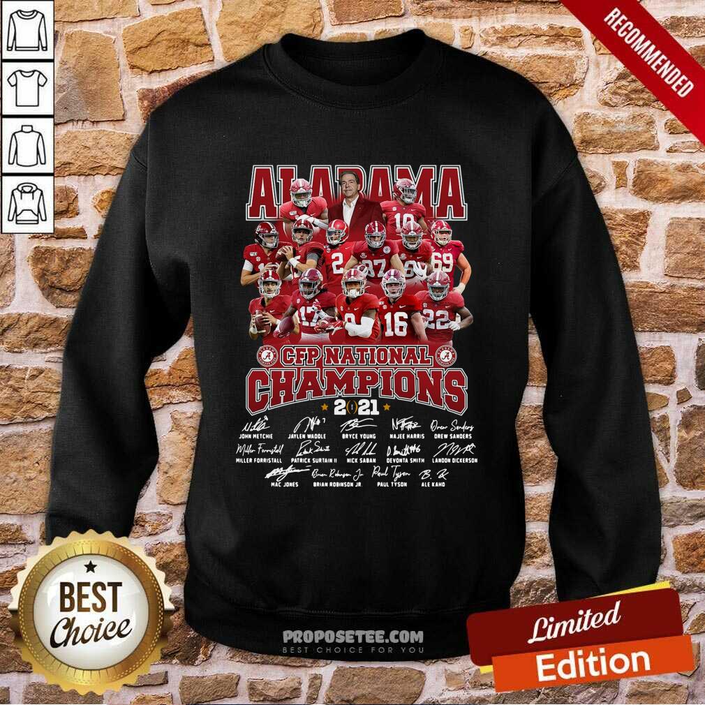 Awesome Alabama Cfp National Champions 2020 Signature Shirt - Image 4
