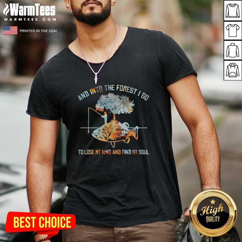 Awesome And Into The Forest I Go To Lose My Mind And Find My Soul Fish Under Tree Fishing Shirt - Image 5