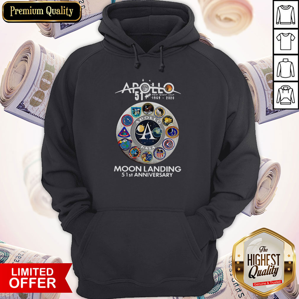 Awesome Apollo 1969 2020 Moon Landing 51 St Anniversary Shirt - Image 5