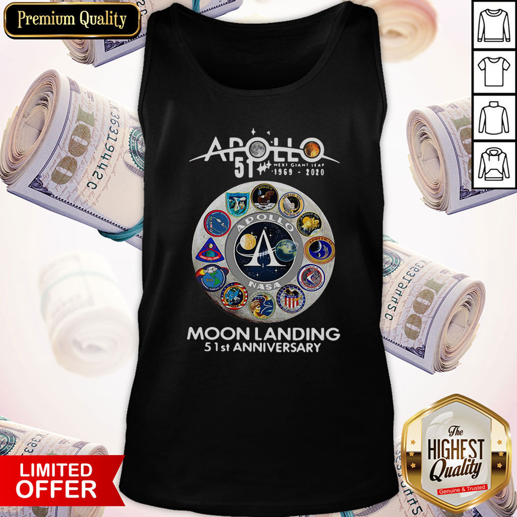 Awesome Apollo 1969 2020 Moon Landing 51 St Anniversary Shirt - Image 3