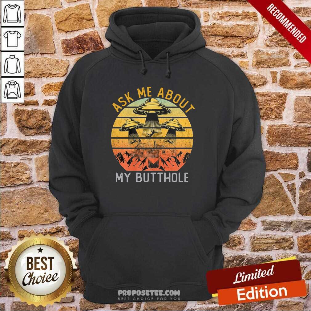 Awesome Ask Me About My Butthole Vintage Shirt - Image 5