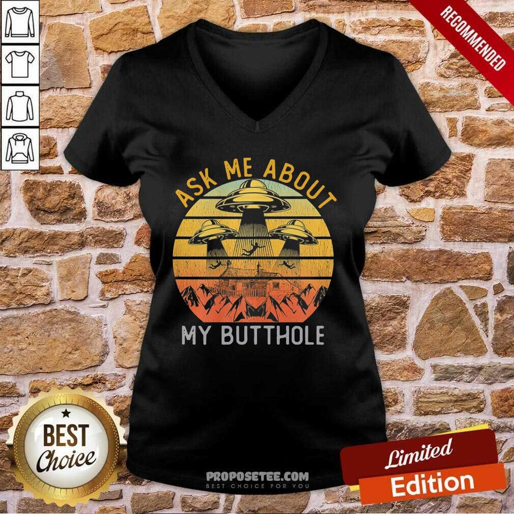 Awesome Ask Me About My Butthole Vintage Shirt - Image 2