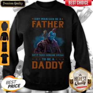 Alternative view of Awesome Baby Groot Any Man Can Be A Father But It Takes Someone Special To Be A Daddy T-Shirt