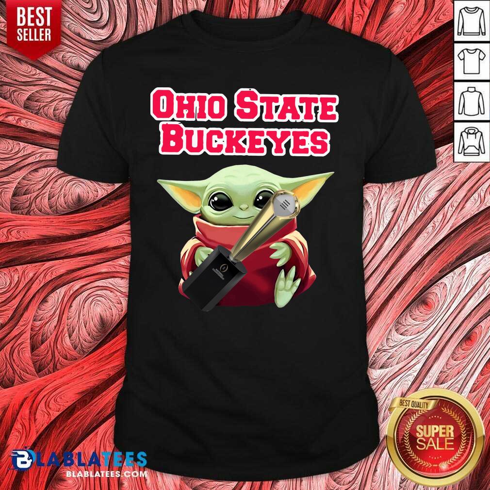 Awesome Baby Yoda Ohio State Buckeyes Shirt