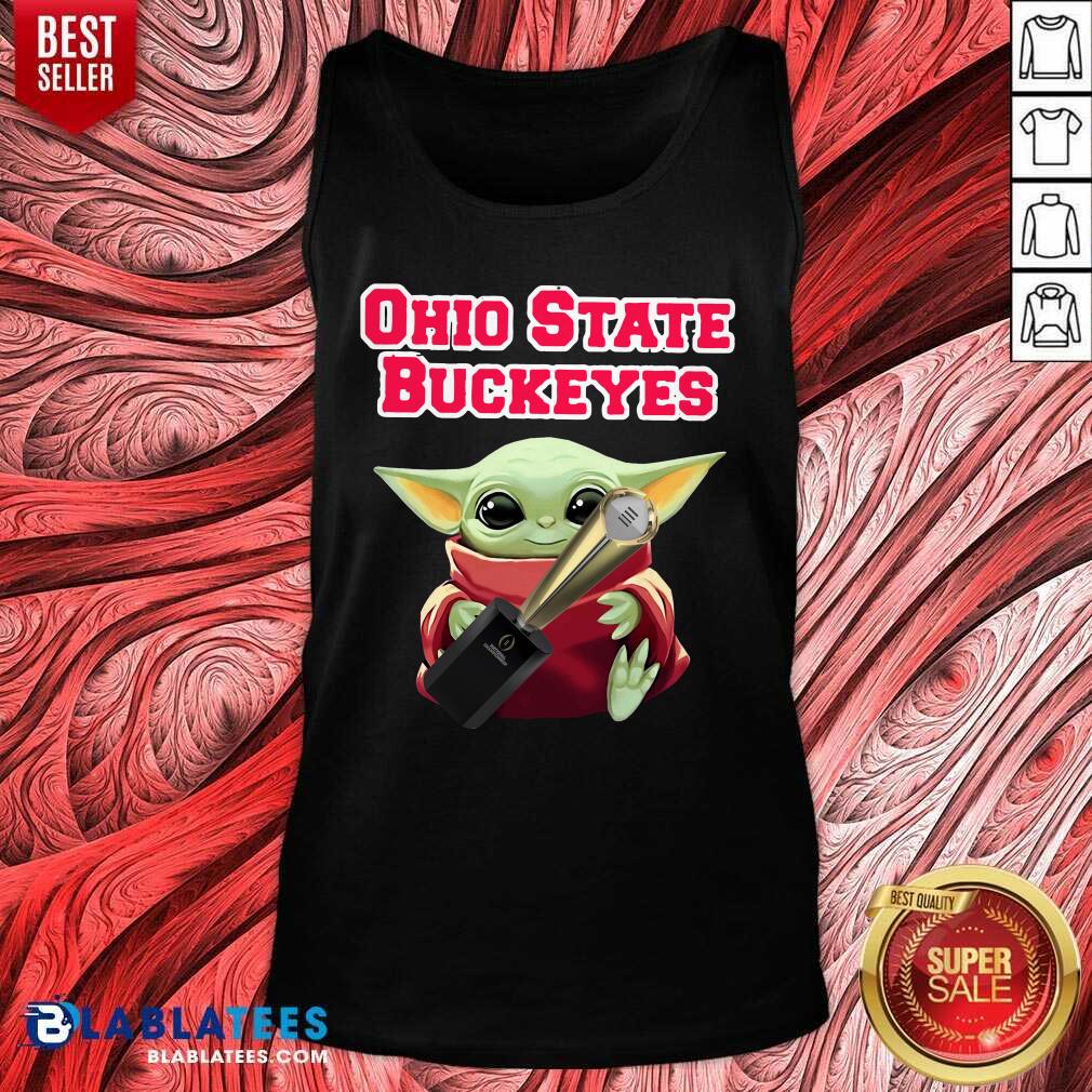 Awesome Baby Yoda Ohio State Buckeyes Shirt - Image 3