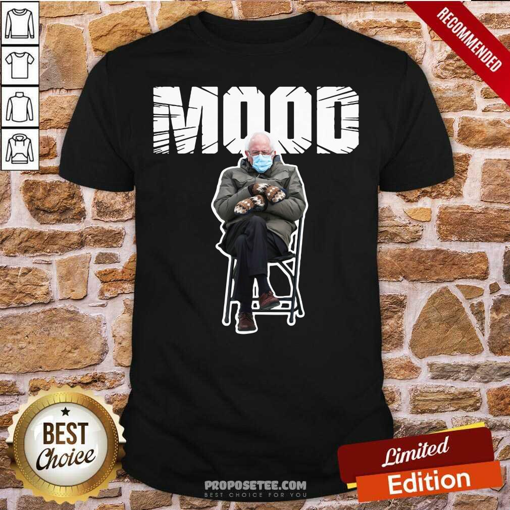 Awesome Bernie Sanders Gloves Mittens Bad Mood 2021 Shirt