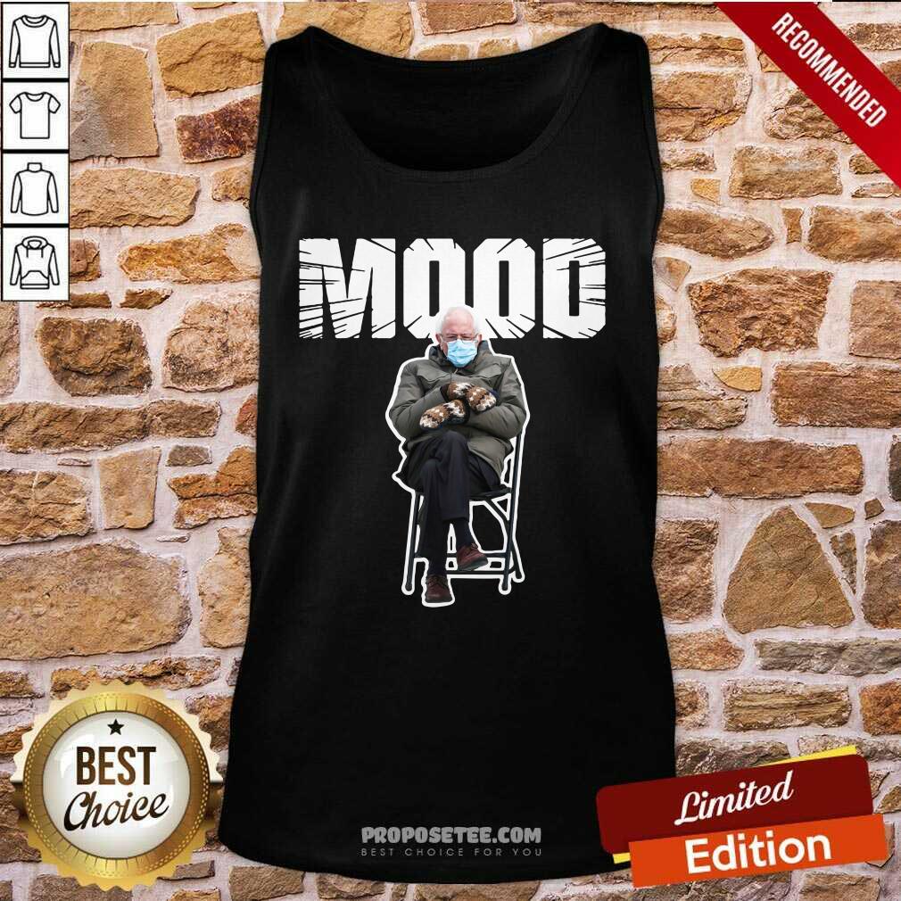 Awesome Bernie Sanders Gloves Mittens Bad Mood 2021 Shirt - Image 3