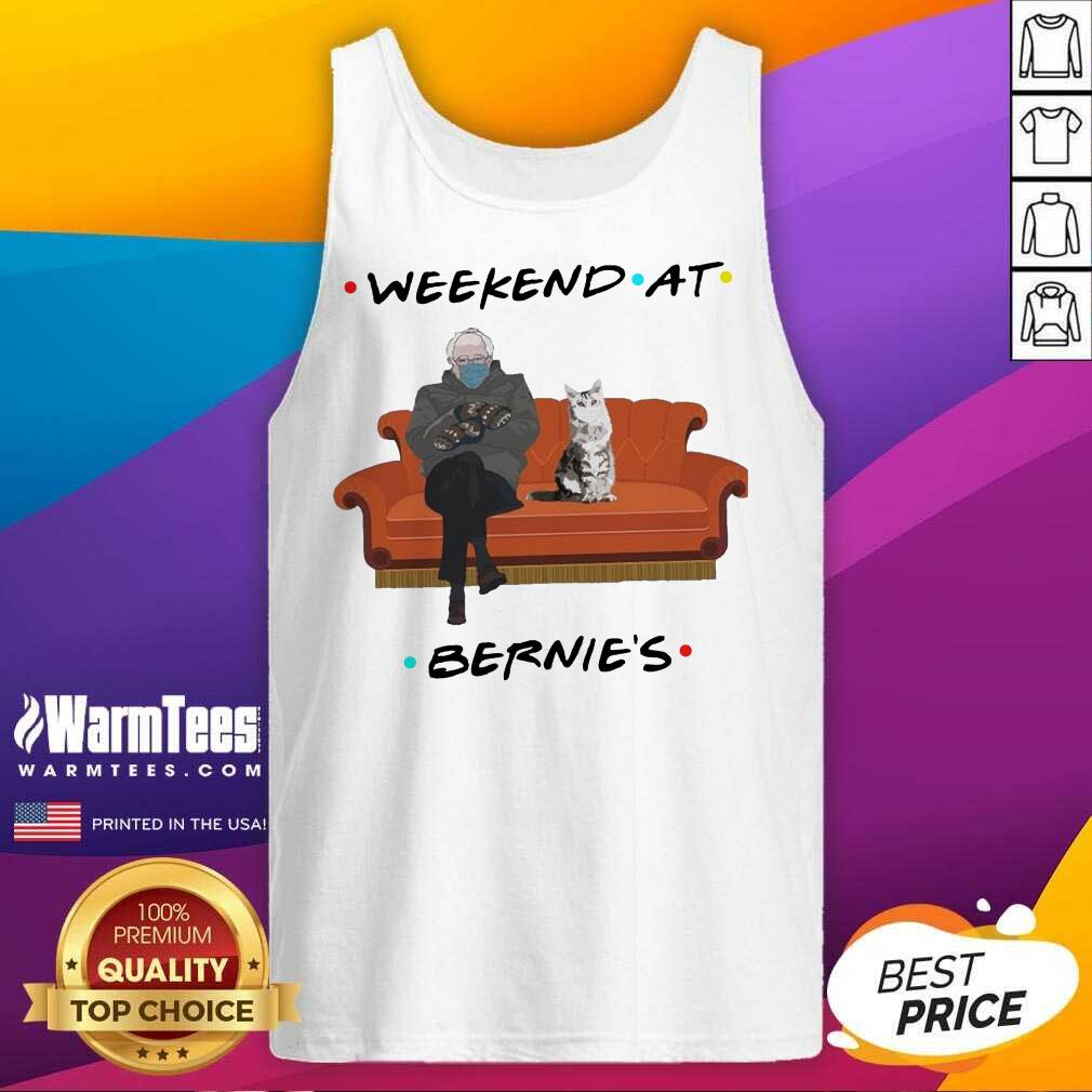 Awesome Bernie Sanders Mittens And Cat Weekend At Bernie’s 2021 Shirt - Image 4