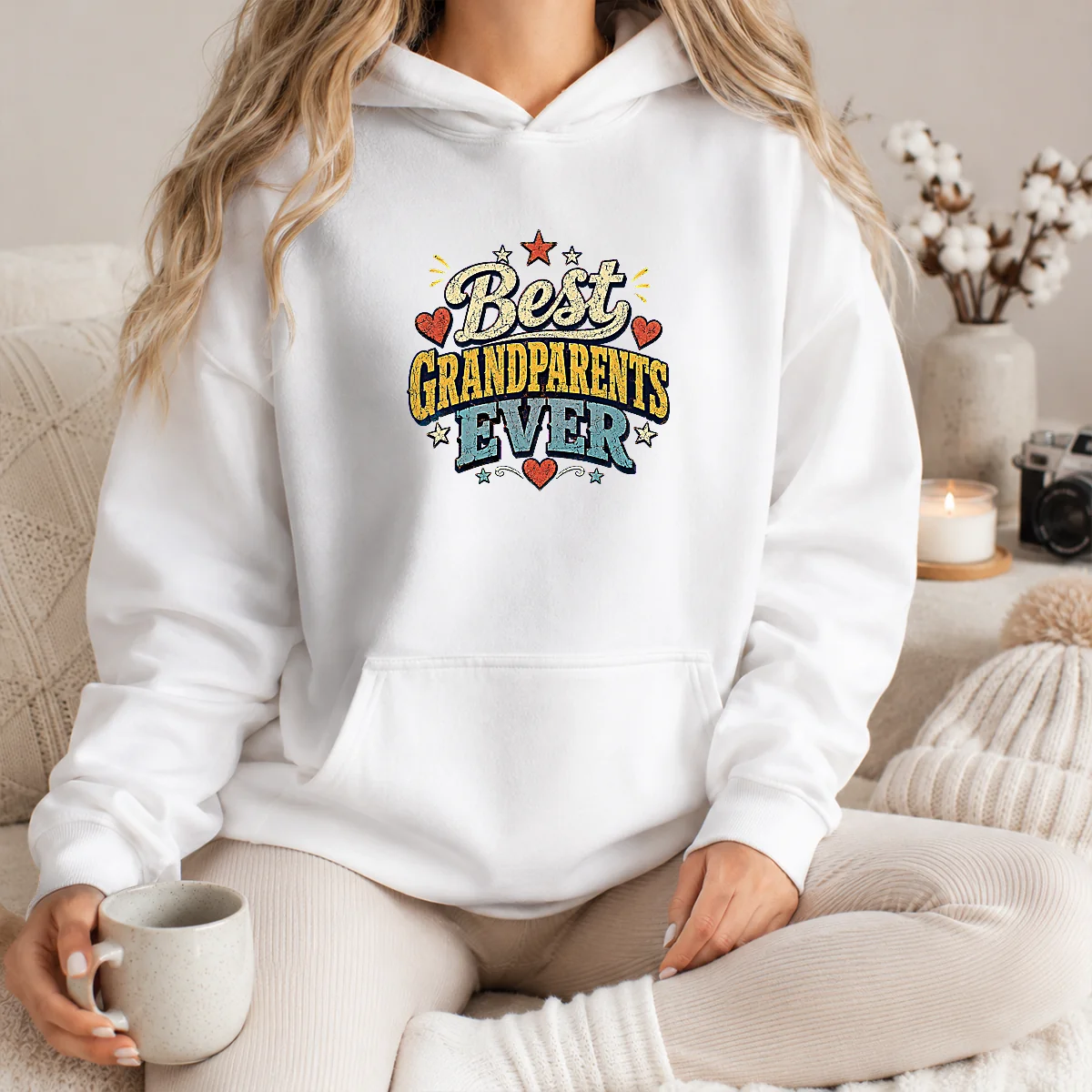 Awesome Best Grandparents Ever Retro Distressed Shirt - Image 2