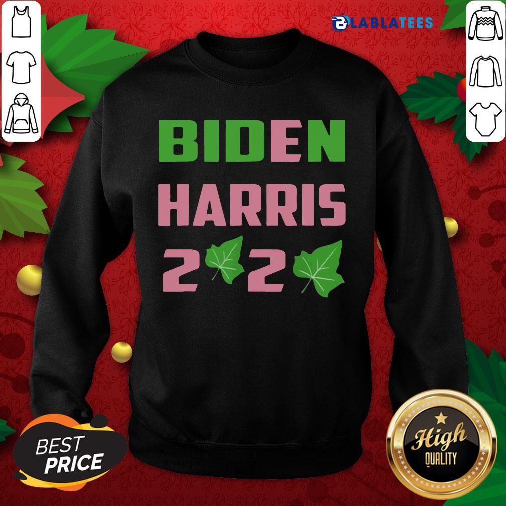 Awesome Biden Harris AKA 2020 Election Sorority Green and Pink Shirt - Image 2