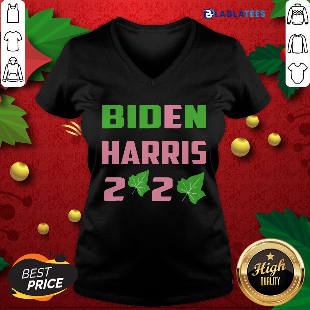 Awesome Biden Harris AKA 2020 Election Sorority Green and Pink Shirt - Image 3