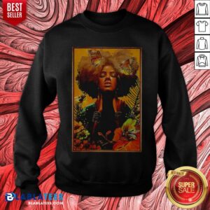 Alternative view of Awesome Black Woman With Butterfly Art Shirt