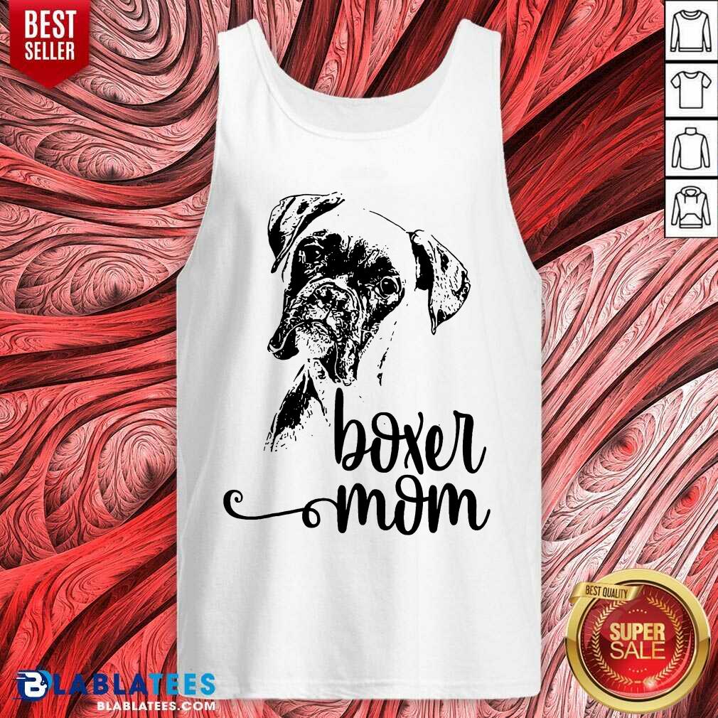 Awesome Boxer Mom Dog Face Dog Lovers Boxer Mom Gift Shirt - Image 3