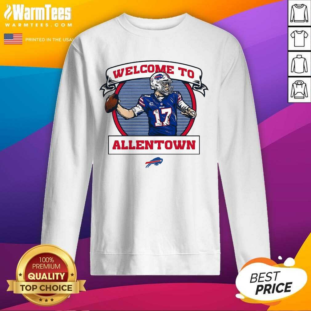 Awesome Buffalo Bills Josh Allen Royal Welcome To Allentown Shirt - Image 3
