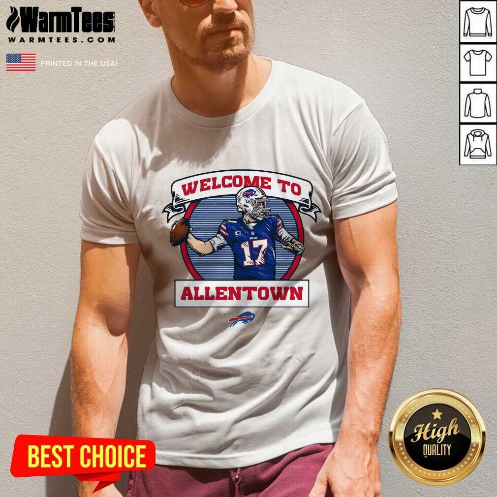 Awesome Buffalo Bills Josh Allen Royal Welcome To Allentown Shirt - Image 5