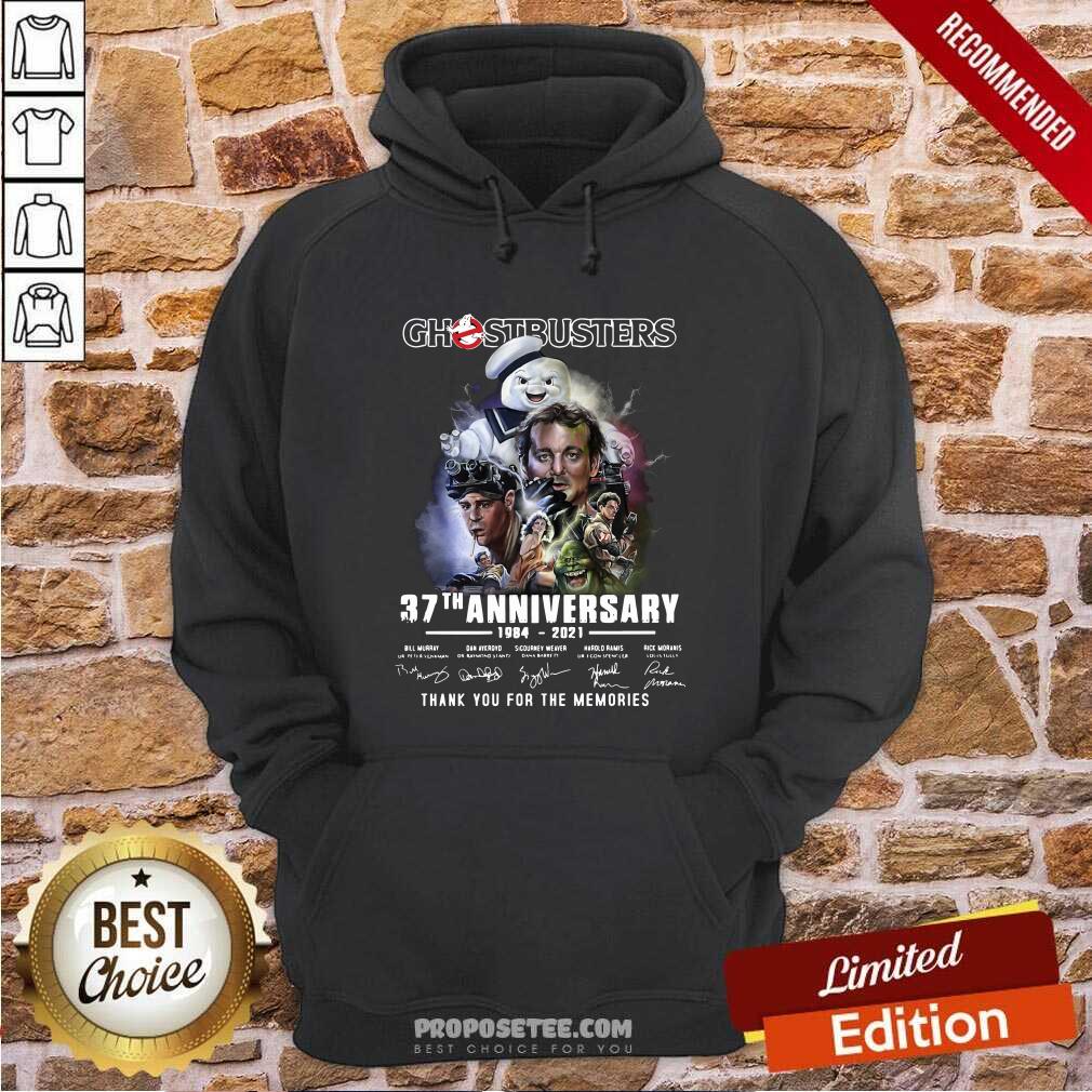 Awesome Chestbusters 37th Anniversary 1984 2021 Thank You For The Memories Signatures Shirt - Image 5