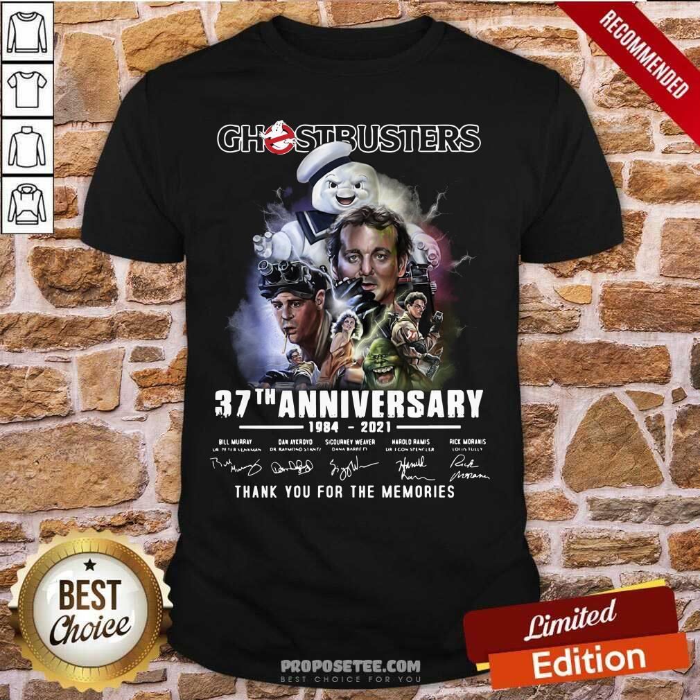 Awesome Chestbusters 37th Anniversary 1984 2021 Thank You For The Memories Signatures Shirt