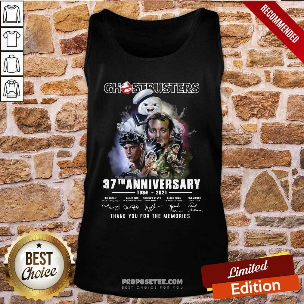 Awesome Chestbusters 37th Anniversary 1984 2021 Thank You For The Memories Signatures Shirt - Image 3