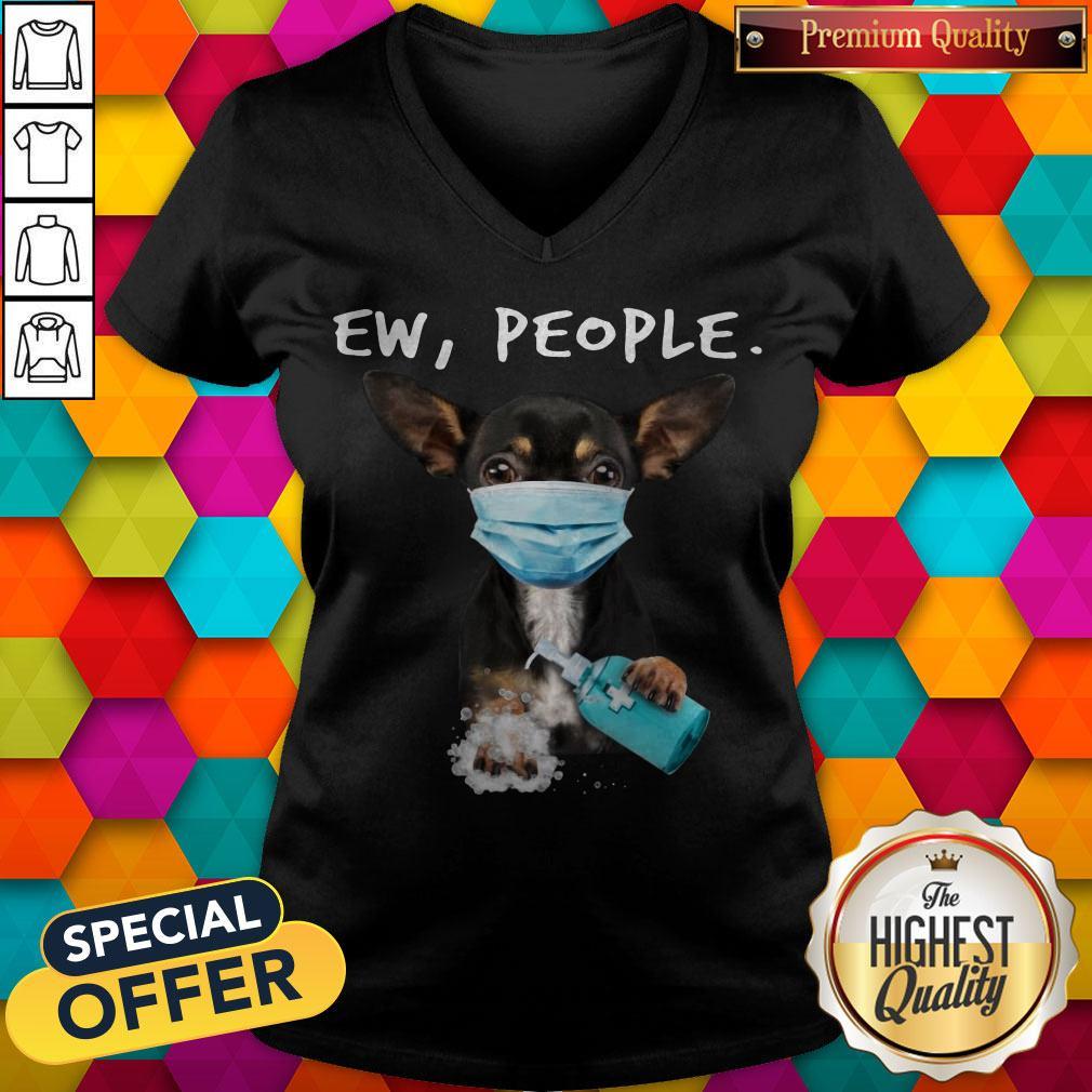 Awesome Chihuahua Face Mark Ew People Shirt - Image 2