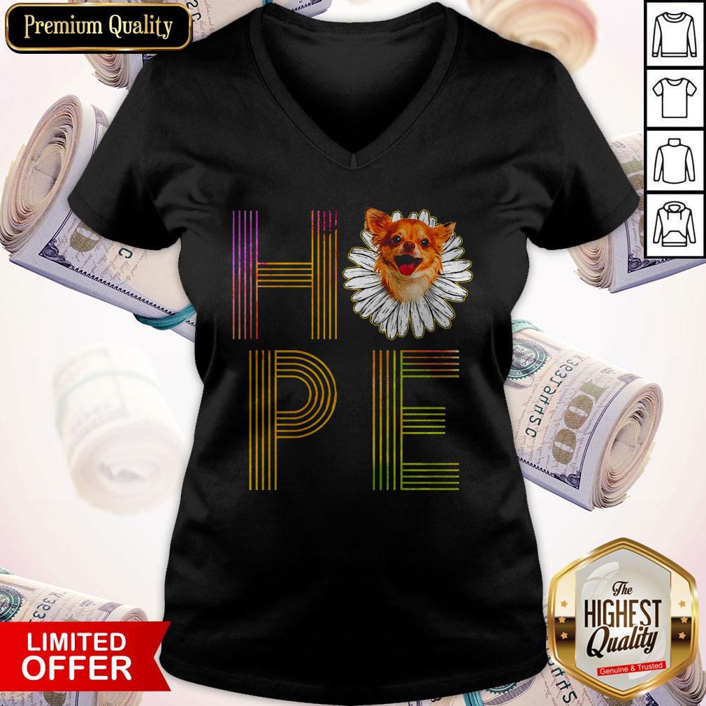 Awesome Chihuahua Flower Hope Shirt - Image 2