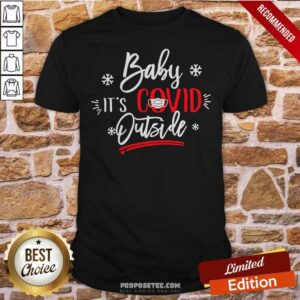 Awesome Christmas Baby It’s Covid Outside Sweater Shirt